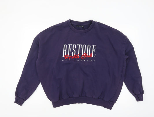 ASOS Design Women's Purple Restore Health Club Sweatshirt UK 10