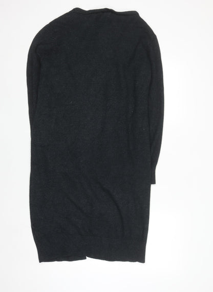 Jacqueline de Yong Women's Black M Long Sleeve Open Knit Cardigan