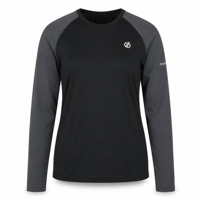 Dare 2B Women's Black Long Sleeve Crew Neck Polyester Top Size 14