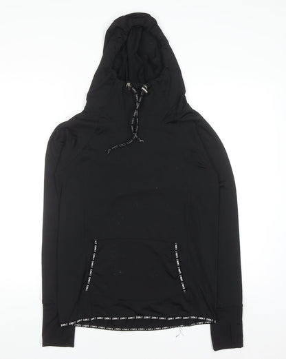 Atmosphere Women Black Size 8 Pullover Hoodie with Pocket
