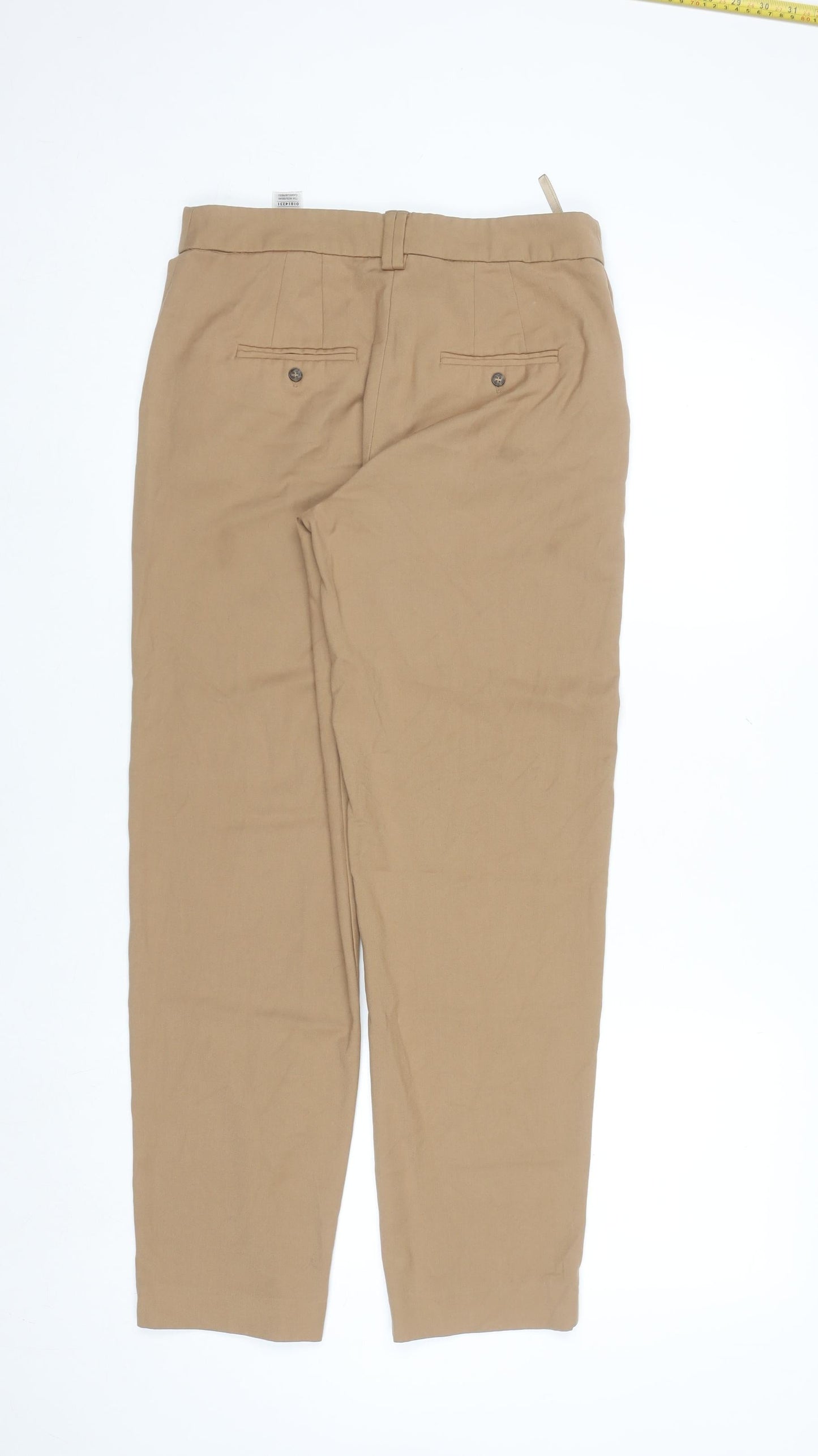 Marks and Spencer Women Beige Chino Trousers Size 8 Regular