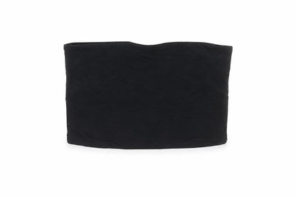 Topshop Petite Womens Black Strapless Cotton Camisole Top UK 4