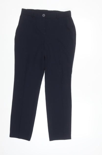 Dunnes Women’s Navy Slim Fit Work Trousers Size 8 Stretch