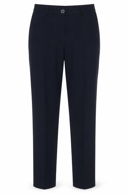 Dunnes Women’s Navy Slim Fit Work Trousers Size 8 Stretch