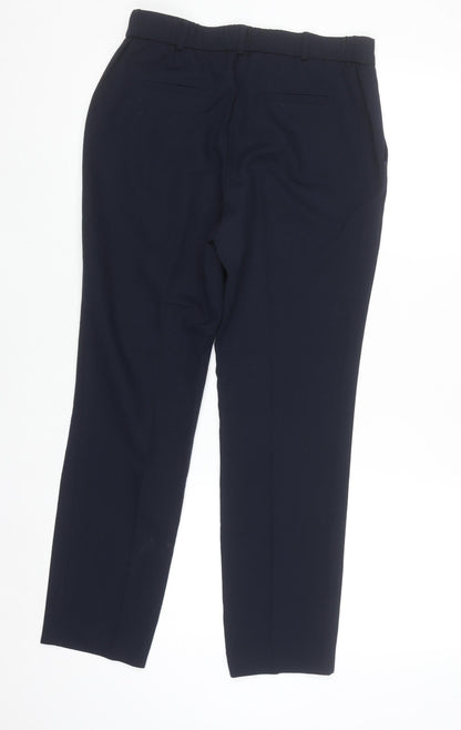 Dunnes Women’s Navy Slim Fit Work Trousers Size 8 Stretch