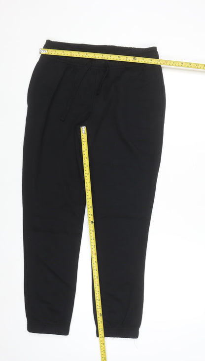 Dunnes Men's Black Jogger Sweatpants S Regular Fit Cotton Blend