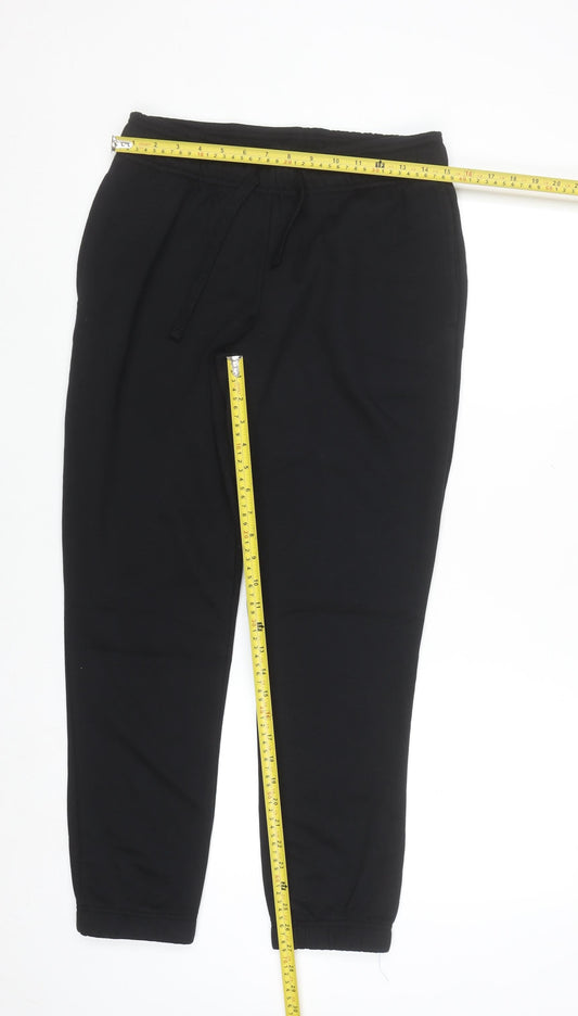 Dunnes Men's Black Jogger Sweatpants S Regular Fit Cotton Blend