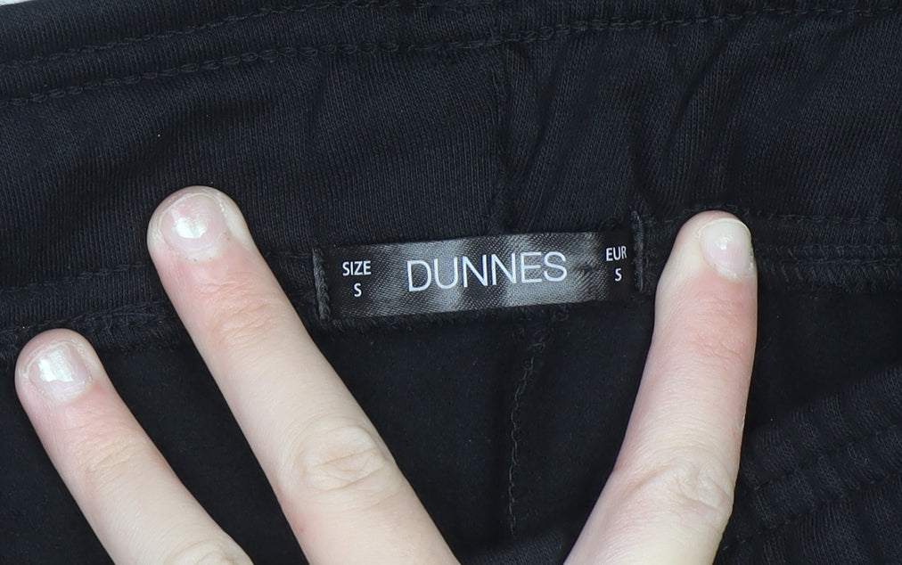 Dunnes Men's Black Jogger Sweatpants S Regular Fit Cotton Blend