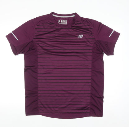 New Balance Men's Purple XL Athletic Running T-Shirt