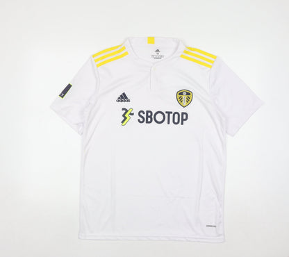 Adidas Men’s White M Football Jersey Short Sleeve Athletic Top