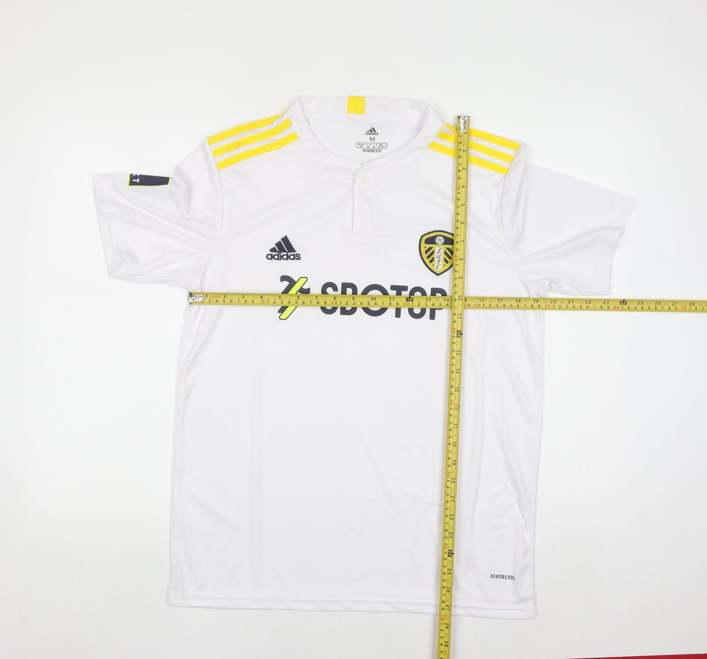 Adidas Men’s White M Football Jersey Short Sleeve Athletic Top