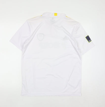 Adidas Men’s White M Football Jersey Short Sleeve Athletic Top
