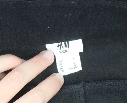 H&M Women Black Size 14 Snow Pants Softshell Active Trousers