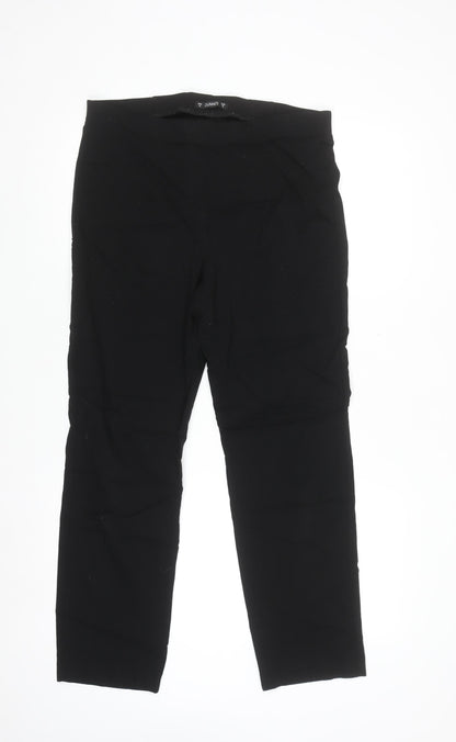 Dunnes Women's Black Slim Fit Stretch Trousers Size M