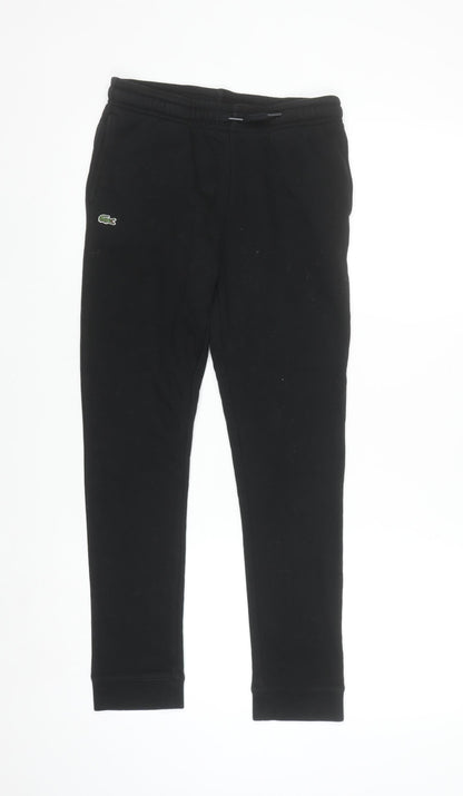 Lacoste Sport Women's Black Cotton Blend Jogger Trousers Size 14