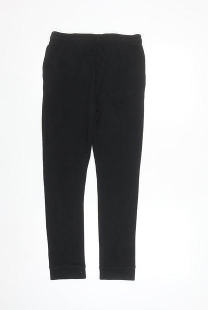 Lacoste Sport Women's Black Cotton Blend Jogger Trousers Size 14