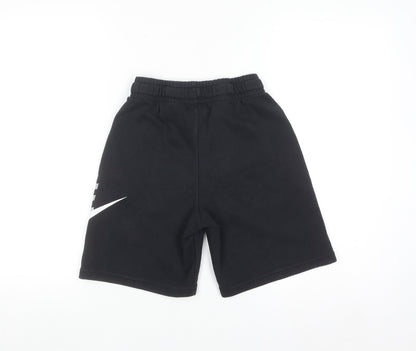 Nike Men's Black Sweat Shorts M Elastic Waist Sportswear
