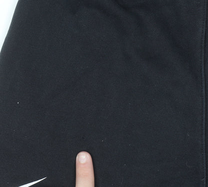 Nike Men's Black Sweat Shorts M Elastic Waist Sportswear