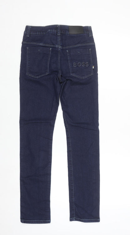 BOSS Women Dark Blue Slim Fit Jeans Size 14-S Classic Denim