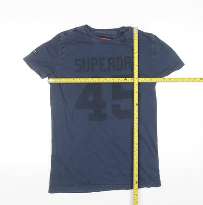 Superdry Men's Blue Heritage Washed Graphic T-Shirt Size S