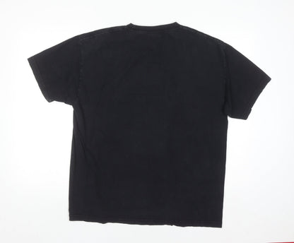 12 Grain Mens Black L Graphic Art Cotton Crew Neck T-Shirt