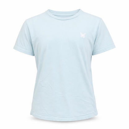 Good For Nothing Girls Blue Butterfly Logo T-Shirt 13-15 Years Cotton