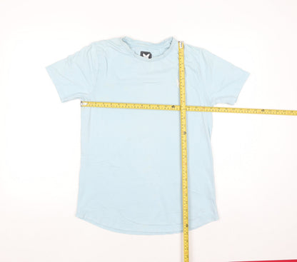 Good For Nothing Girls Blue Butterfly Logo T-Shirt 13-15 Years Cotton