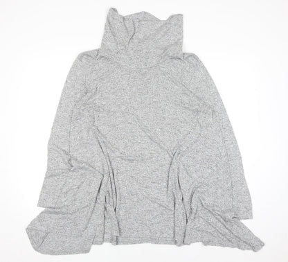 Voulez Vous Womens Grey Roll Neck Long Sleeve Pullover Jumper XL