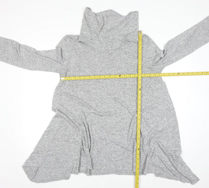 Voulez Vous Womens Grey Roll Neck Long Sleeve Pullover Jumper XL