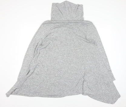 Voulez Vous Womens Grey Roll Neck Long Sleeve Pullover Jumper XL