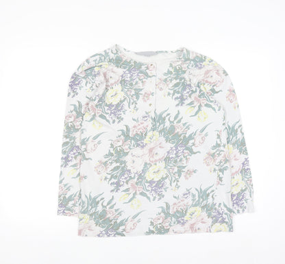 Principles Women’s Multicoloured Floral Jersey Long Sleeve Top Size 10/12