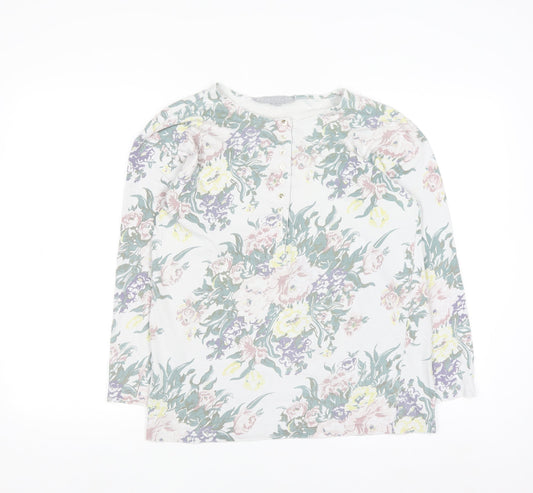Principles Women’s Multicoloured Floral Jersey Long Sleeve Top Size 10/12
