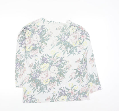 Principles Women’s Multicoloured Floral Jersey Long Sleeve Top Size 10/12