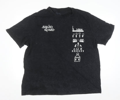 Netflix Squid Game Men's Black 3XL Graphic Cotton T-Shirt