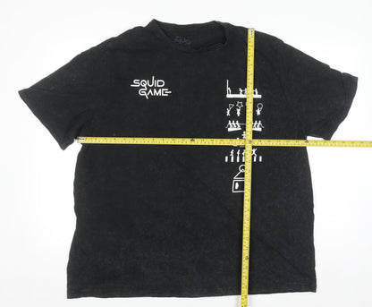Netflix Squid Game Men's Black 3XL Graphic Cotton T-Shirt