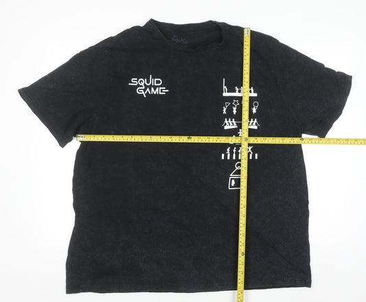 Netflix Squid Game Men's Black 3XL Graphic Cotton T-Shirt