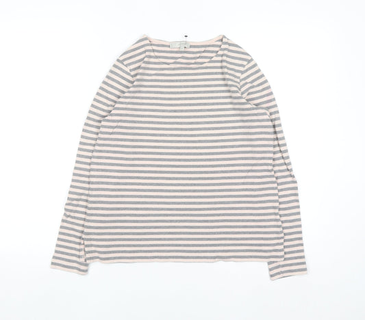 Hobbs Women’s Multicoloured Striped Cotton Pullover Jumper M