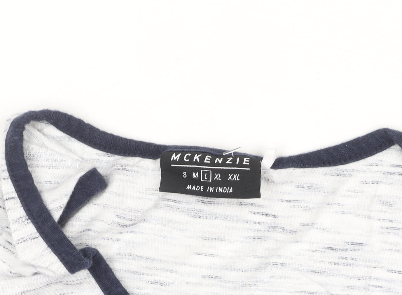 McKenzie Men’s Blue Colourblock Sleeveless Tank Top Size L