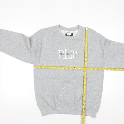 Pretty Little Thing Women's Grey Small Crew Neck Pullover Sweatshirt