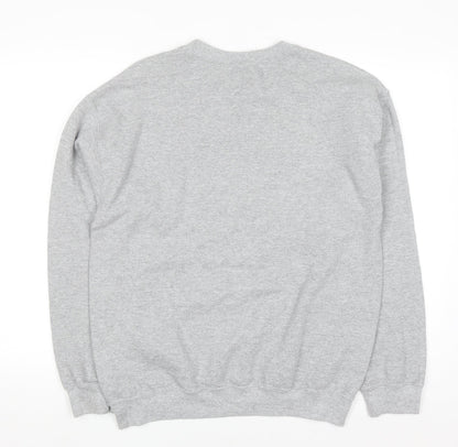 Pretty Little Thing Women's Grey Small Crew Neck Pullover Sweatshirt