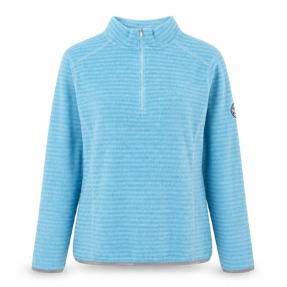 TOG24 Women's Blue 1/2 Zip Fleece Sweatshirt Size 10