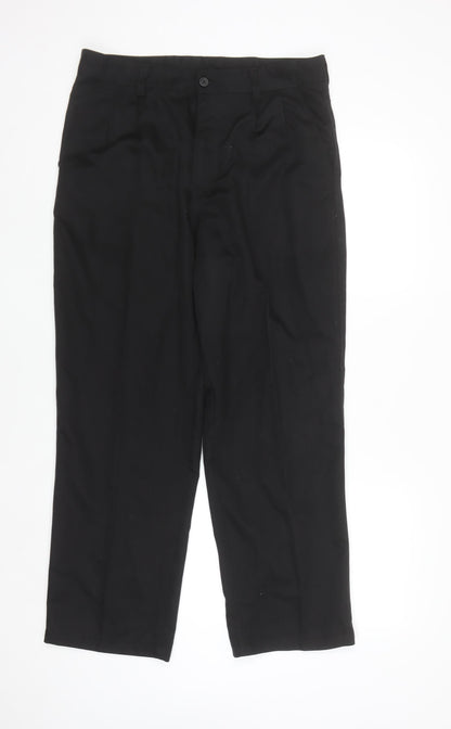 Dunlop Men's Black Regular Fit Polyester Work Trousers 34W 29L