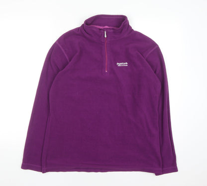 Regatta Women’s Purple 1/2 Zip Fleece Sweatshirt UK 16
