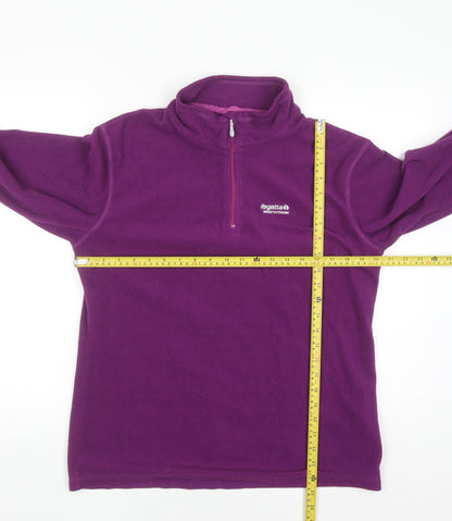 Regatta Women’s Purple 1/2 Zip Fleece Sweatshirt UK 16