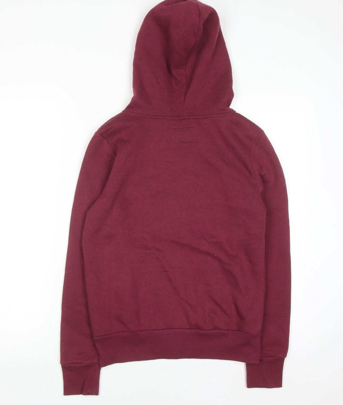 Atmosphere Women Burgundy Full Zip Hoodie Size 8 Cotton Blend