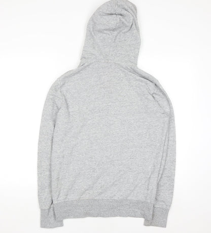 Superdry Men's Grey Full Zip Hoodie Medium Classic Fit