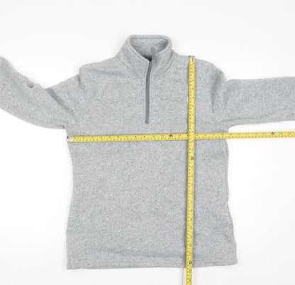 Mountain Warehouse Women Grey 1/4 Zip Fleece Sweatshirt UK 12