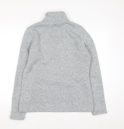 Mountain Warehouse Women Grey 1/4 Zip Fleece Sweatshirt UK 12