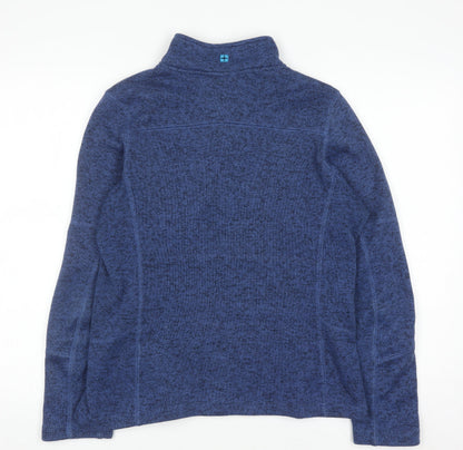 Mountain Warehouse Women's Blue UK 10 Fleece Henley Sweatshirt