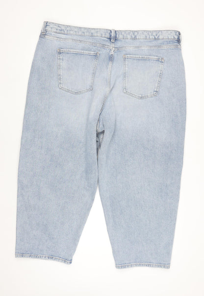 Marks and Spencer Men’s Blue Carrot Fit Ankle Jeans Size 24 Regular
